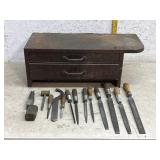 2 Drawer Parts Cabinet w/ contents 25/11/9