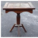 Antique Small Table (Plant stand?) with Painted