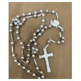 Sterling signed rosary