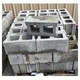 Pallet Of Concrete Blocks 8/8/15. (45 blocks)
