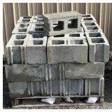 Pallet of Concrete Block 8/8/15 (46 blocks )-