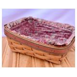 1992 Longaberger Basket with Liner and Protector