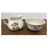 Portugal bowl and pitcher