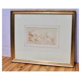 Boucher Framed Litho (etching?)