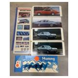 Automotive rack cards- Sportvan, Monza, Impala,