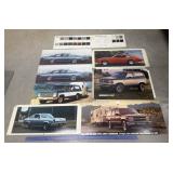 Automotive rack cards- Chevrolet colors, Impala,