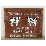 Thornbottom Farms Cattle Sign 48/39- double sided