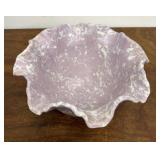 MCM Purple / white Shawnee pottery footed pot