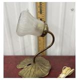 Brass Lily pad accent lamp