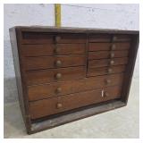 Walnut Machinist chest with contents 20/9/15
