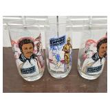 3 empire strikes back Coca-Cola glasses