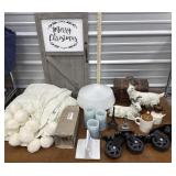 End of consignment menagerie, blanket, caster