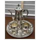 Sheridan silver plate tea set