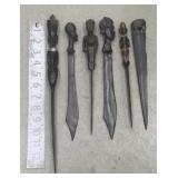 Ornamental daggers- carved wood