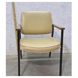 Mid century modern tan chair. Delwood furniture