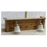 Wall Mounted Vanity w/ frosted Lights 32/7/9