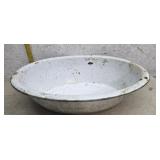 Enamel wash pan