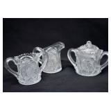 EAPG Creamers & Sugar. Some Nics. All Glow