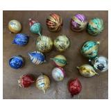 Vintage glass Christmas ornaments