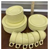 vintage Melmac Plates and cup and saucers