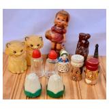 Vintage Salt & Pepper, Figural Candle, some