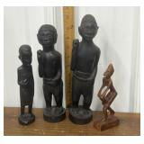 Carved wood tribal status- 4