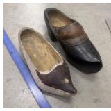2 Wooden clogs