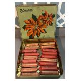 Just as I found them vintage rolled up pennies