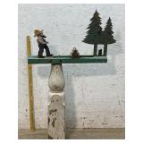 Lumberjack / Woodsman Whirligig (wooden) 47ï¿½