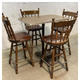 Bistro Table 36/24/39 - w/ 4 Swivel Stools