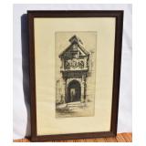 Vintage Signed Etching