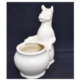 Vintage Metlox Pottery Dog Planter