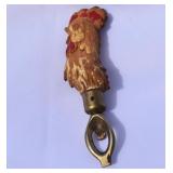 Antique Carved Rooster Bottle Opener