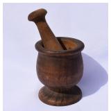 Wood Mortar & Pestle