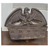 Vintage Cast iron American eagle match safe -