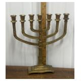 Brass seven-branched Menorah