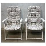 2 Folding Outdoor Patio Chairs