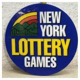 New York Lottery Games Store Display Sign
