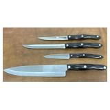 Cutco 4pc knife set