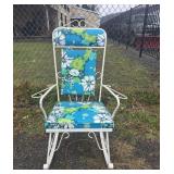 Iron patio rocker