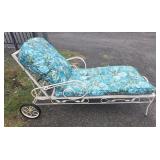 Outdoor patio lounge cushion has rips