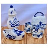 Blue & White Porcelain Lot. Some Delft