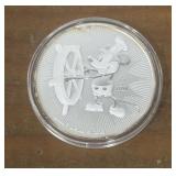 Walt Disney, Mickey Mouse silver coin- 1 oz.