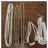Pearl style necklaces