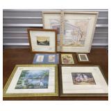 Mix framed art and prints