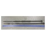 Spears- wood & metal