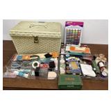Sewing box filled with treasures