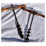 Pair of Antique Barn Beam Augers