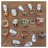 Costume jewelry rings