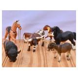 Lot of Plastic/Hard Plastic Animals